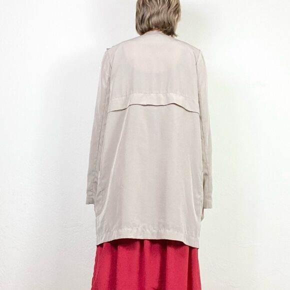 Forever 21 Beige Open Face Waterfall Cardigan Coat - Picture 2 of 6